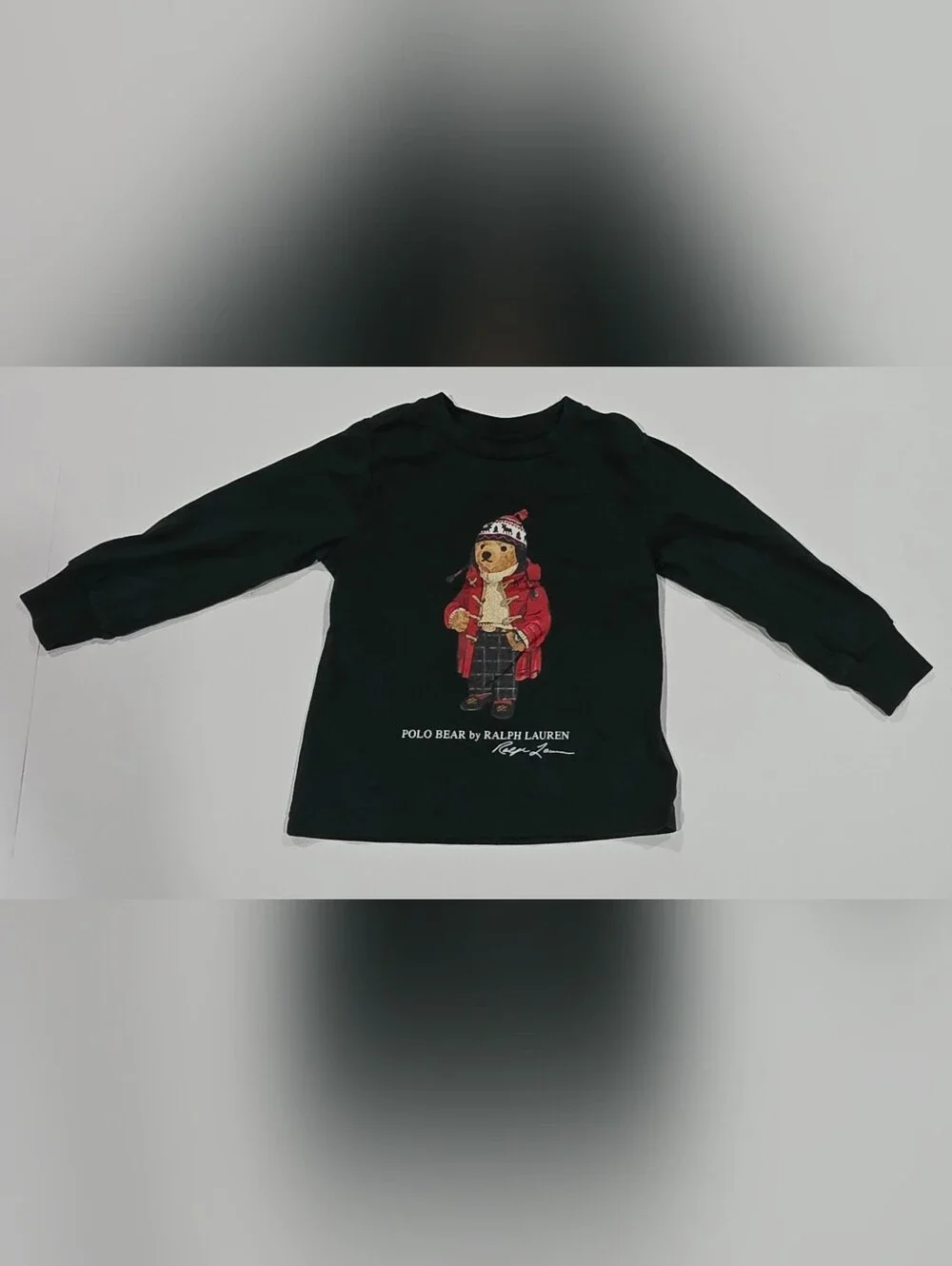 Ralph Lauren Polo Bear Graphic Tee - Green with Red Accent
